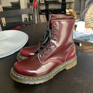 Dr. Martens 1460 Vegan Cherry Red Boots